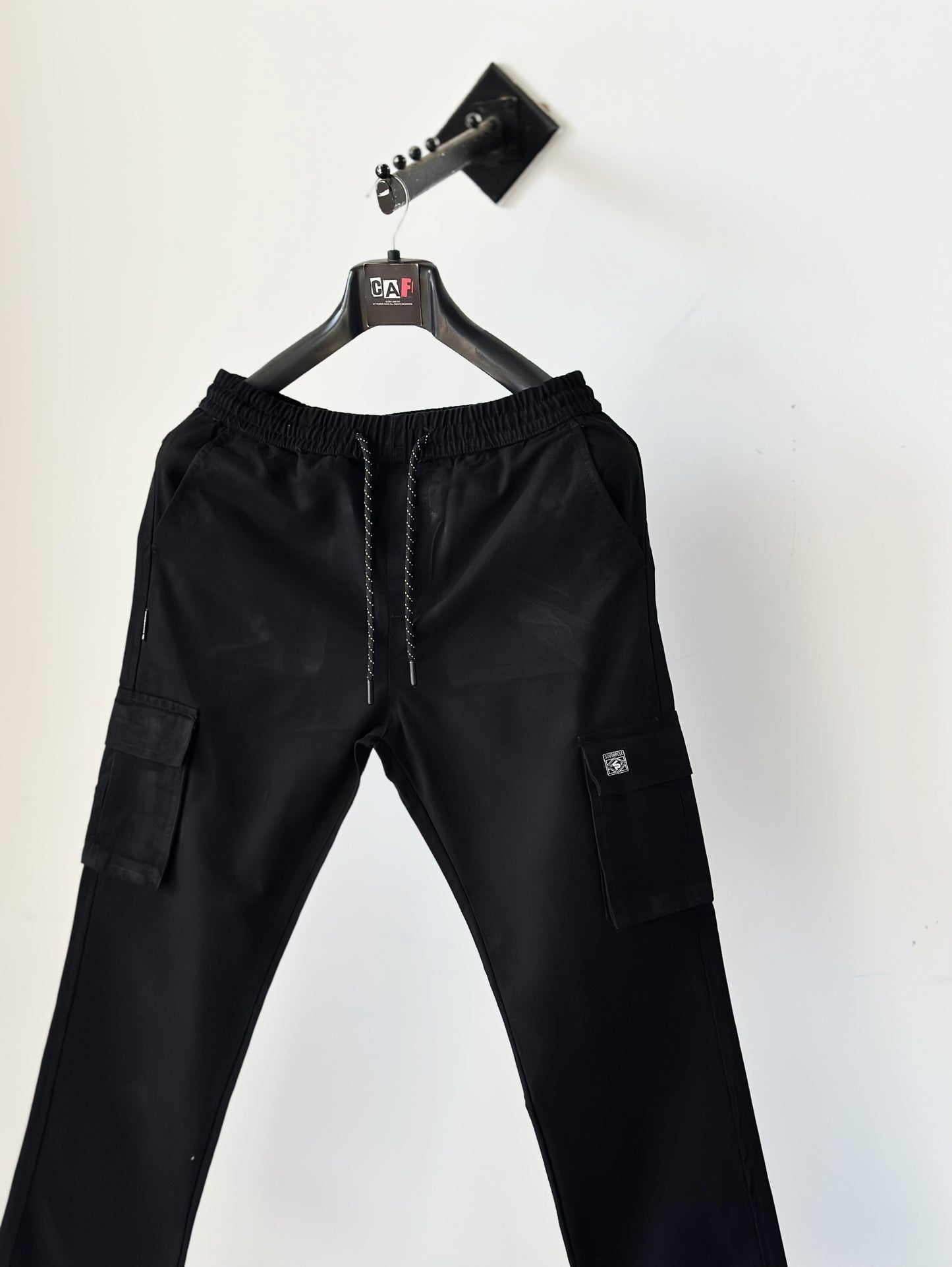 Black Fashion Cargo Trousers