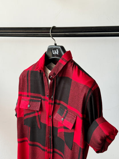 Crimson Check Flannel Shirt