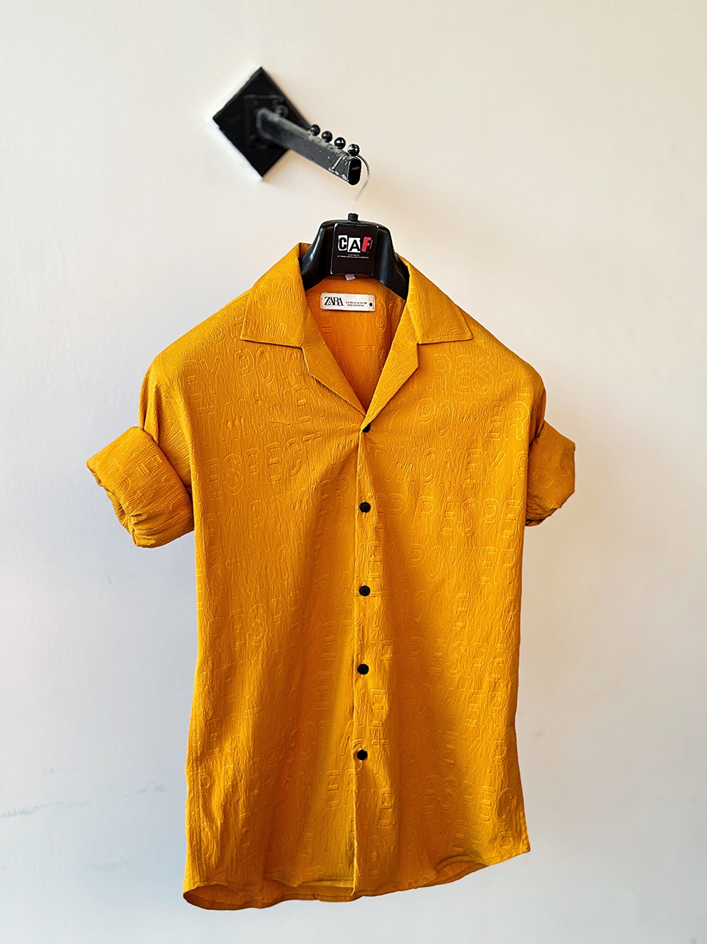 Vibrant Shirt with Embossed Design