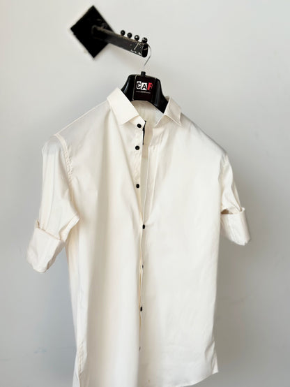 Sophisticated Plain White Shirt