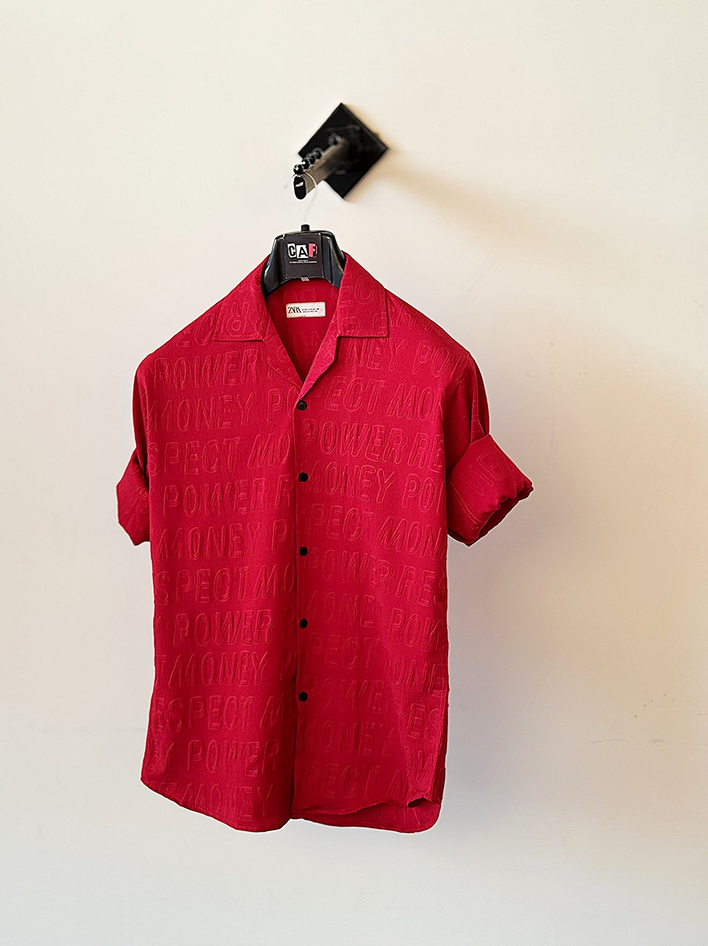 Red Button-Up Shirt