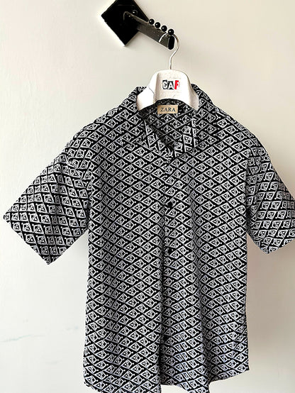 Black & White Pattern Shirt