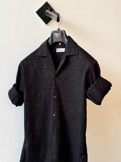 Sophisticated Black Print Shirt