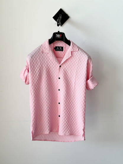 Pink Armani Button-Up Shirt