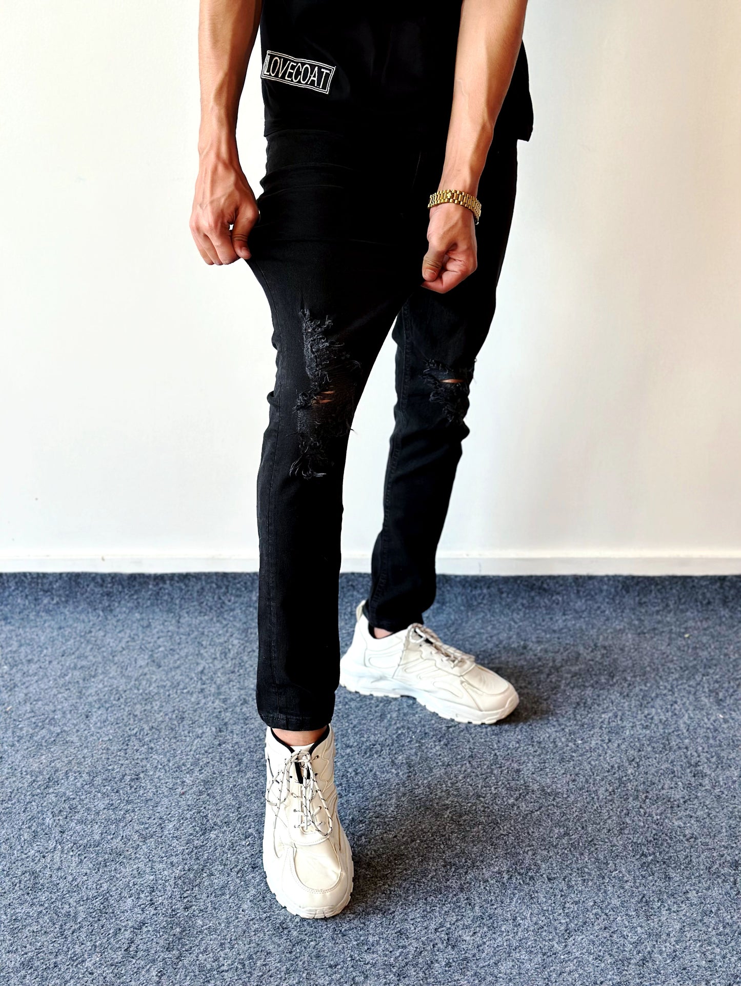 Timeless Grunge Black Denim