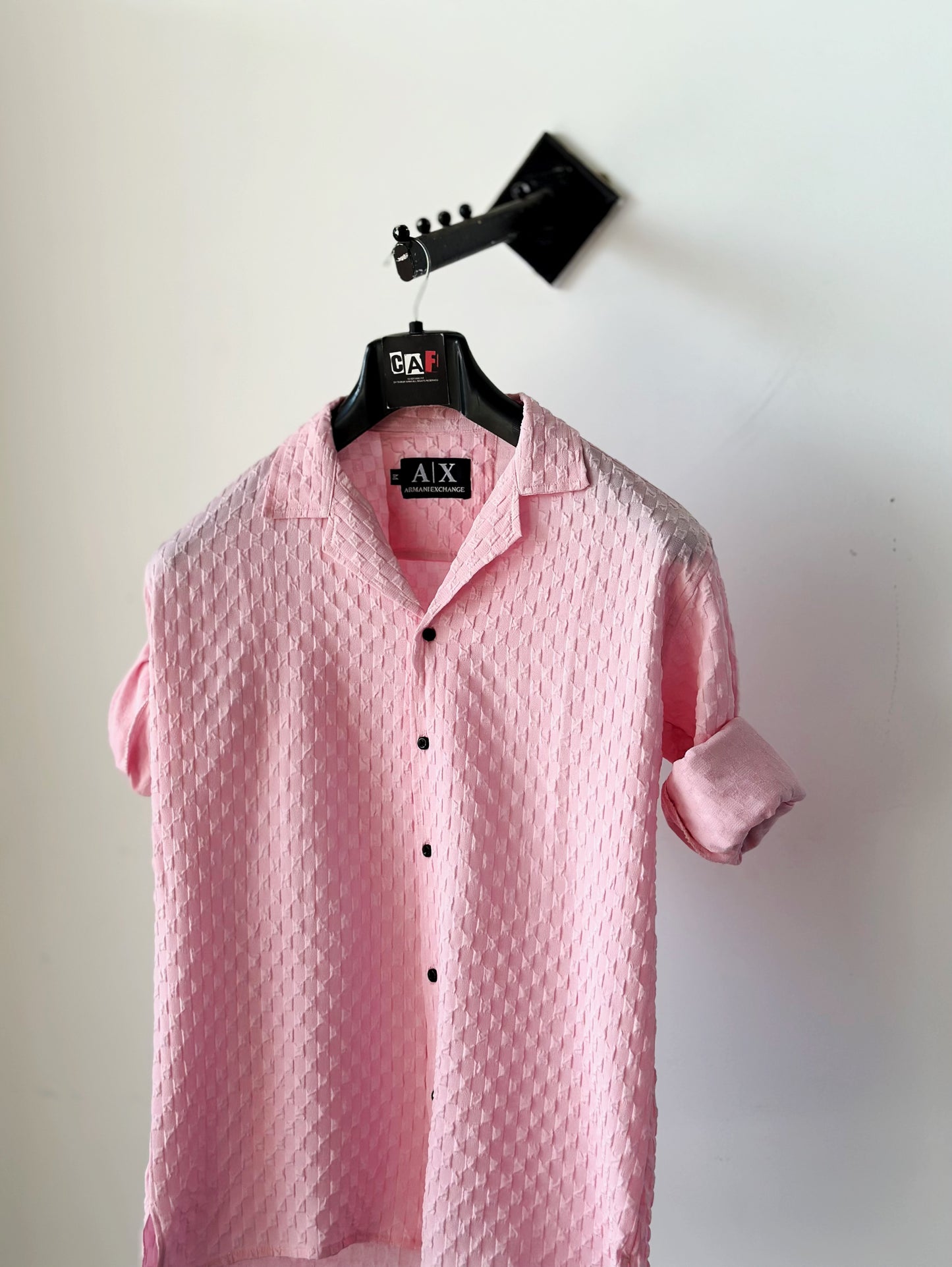 Pink Armani Button-Up Shirt