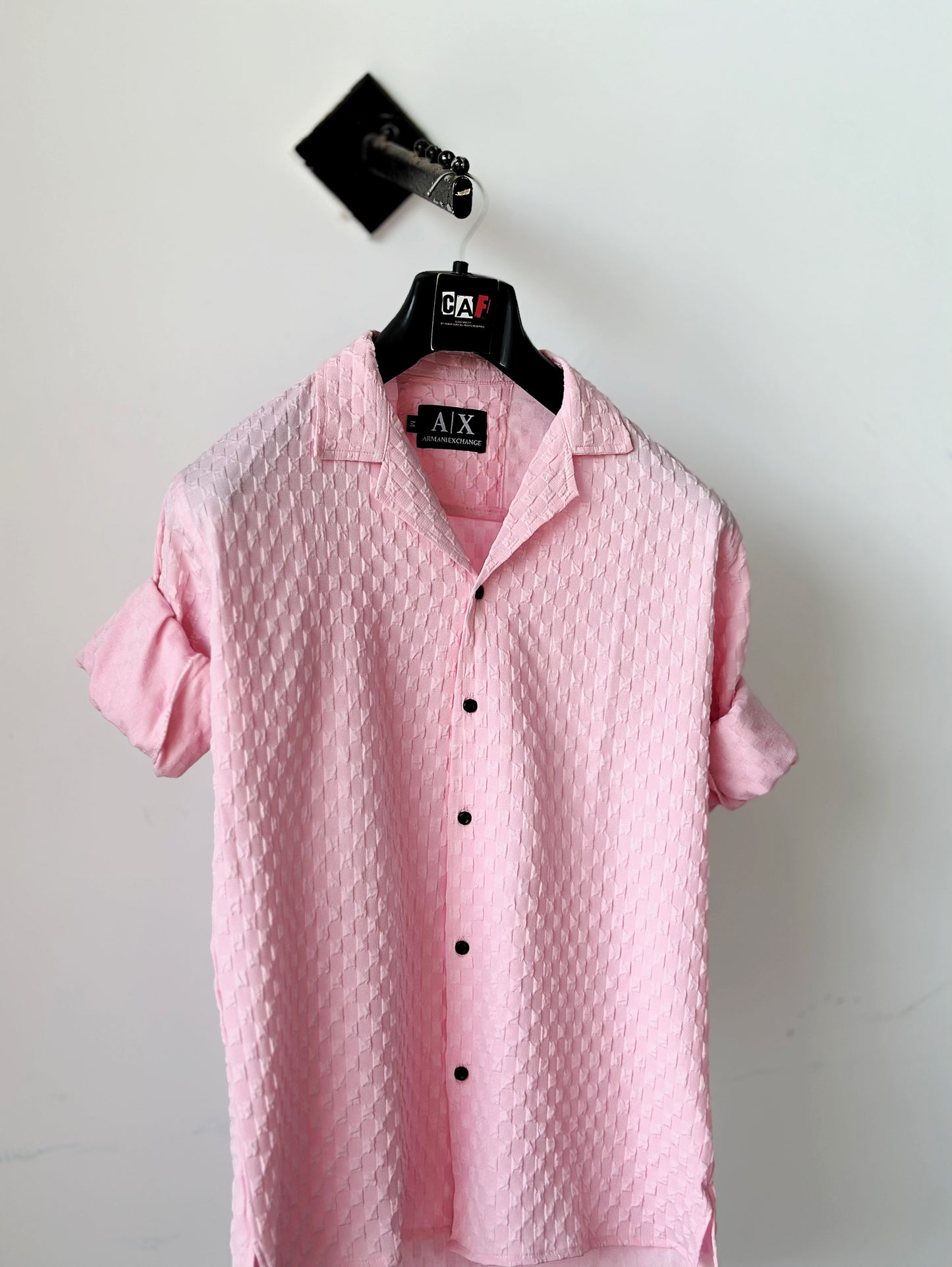 Pink Armani Button-Up Shirt