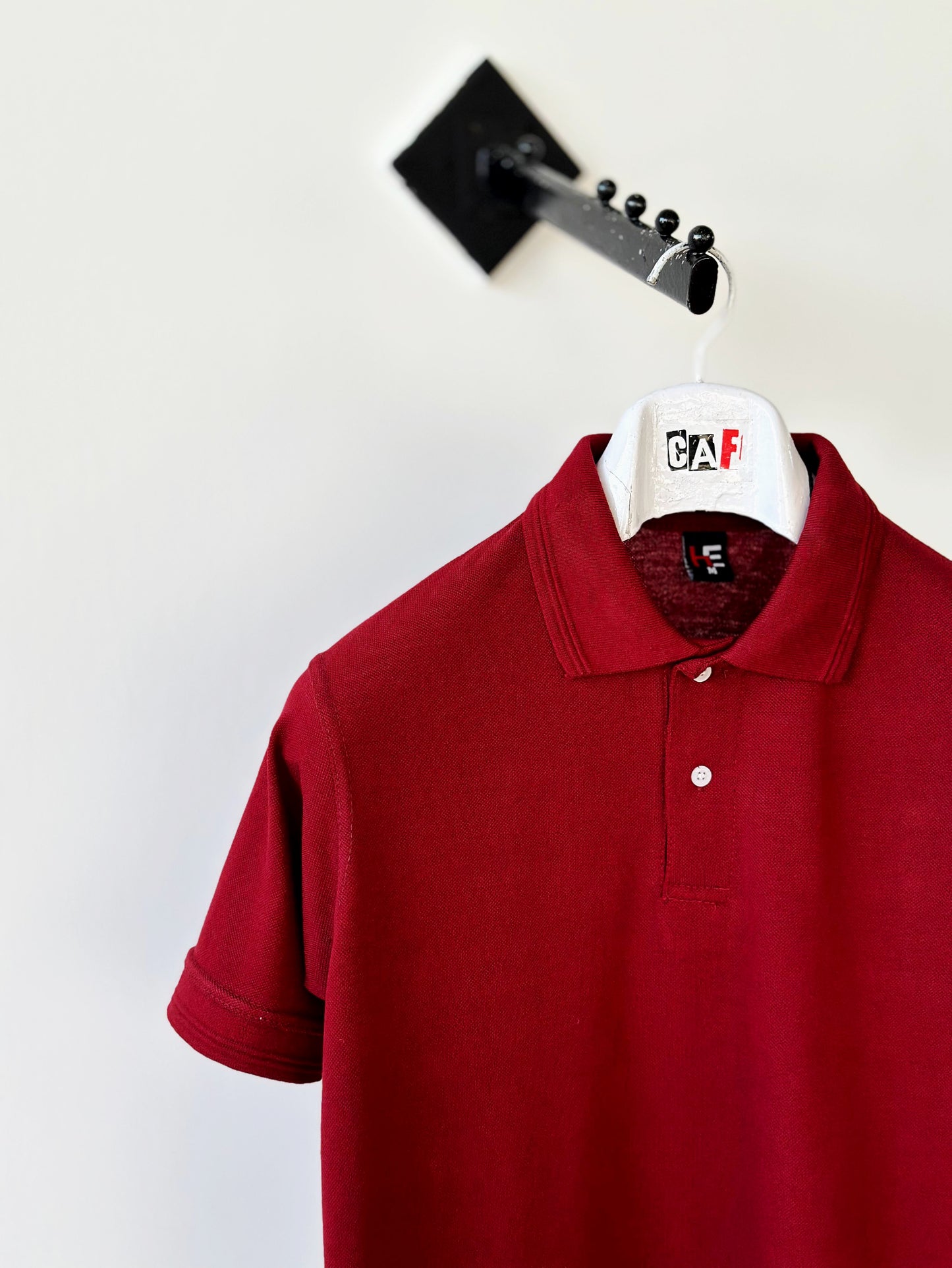 Crimson Maroon Craft Polo