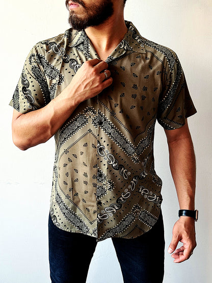 Bandana Paisley Pattern Shirt