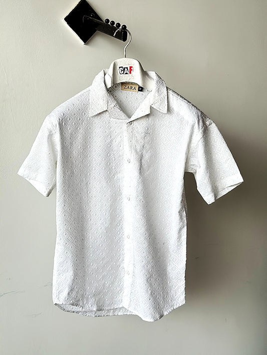 White Springtime Bloom Shirt