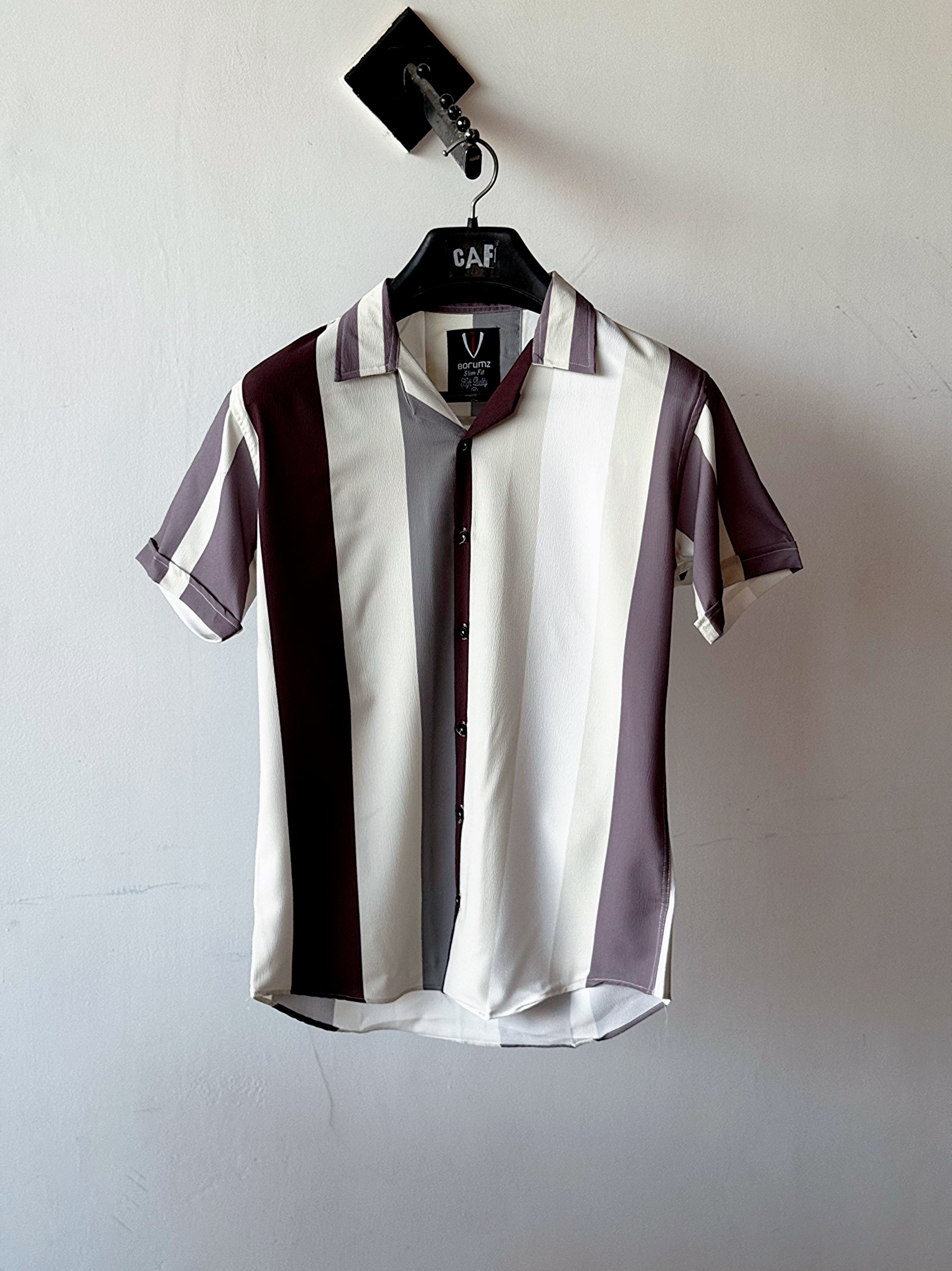Charcoal Gray Noire Stripes